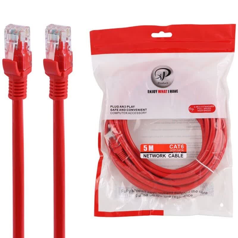 کابل شبکه Cat6 برند XP 5M