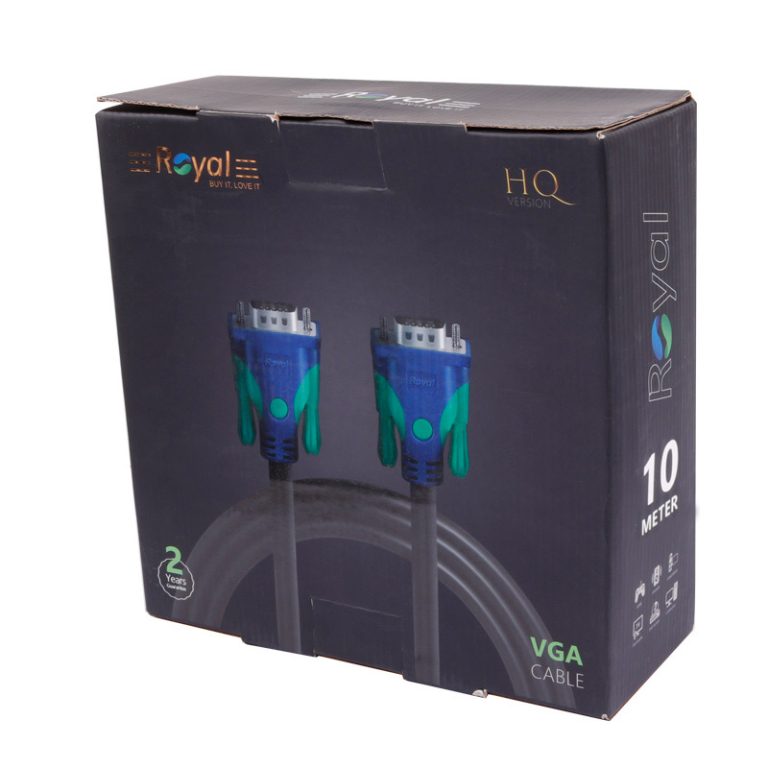 کابل تصویر VGA برند Royal 10M