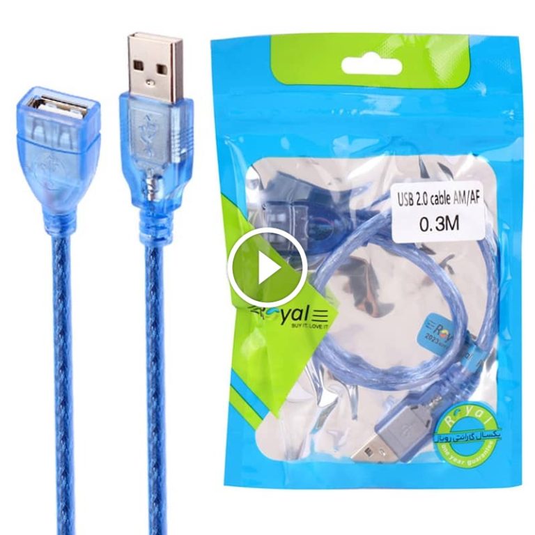 کابل افزایش USB برند Royal 30CM